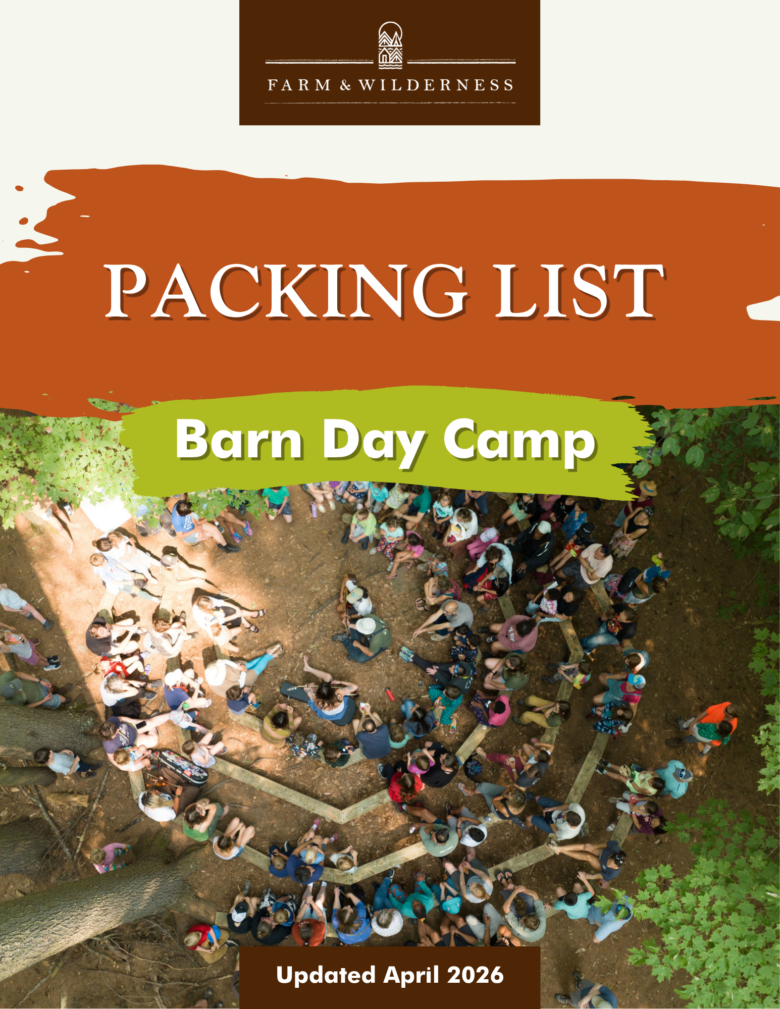 2026 F&W BDC Packing List