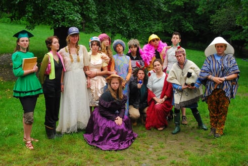 Senior Lodge Staff (from let to right)! Anna, Anneke, Bekah, Bonnie, Edie, Larken, Lea, Anna O., Kathleen, Emily D., Danielle, Colleen, Justine, and Chelsea!